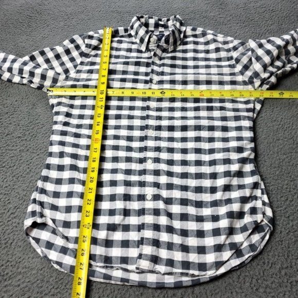 J. Crew Slim Fit Oxford Check Button Shirt Long Sleeve Mens Size L Large - Picture 6 of 8
